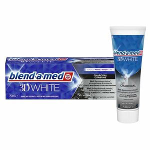 BLEND-A-MED Zubní pasta 3D White Charcoal 75 ml obraz