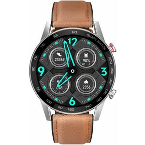 Wotchi Smartwatch WO95BNL - Brown Leather obraz