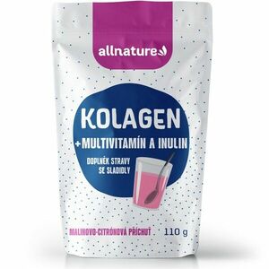 Allnature Kolagen s multivitamíny a inulinem - příchuť malina a citron 110 g obraz