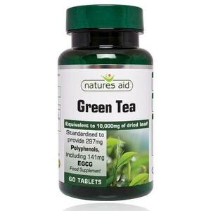 Natures Aid Zelený čaj 10 000 mg - 60 tablet obraz