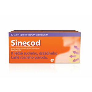 Sinecod 50 mg 10 tablet obraz