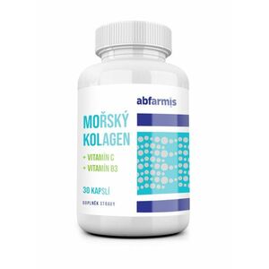 Abfarmis Mořský kolagen + vitamín C + vitamín B3 30 kapslí obraz