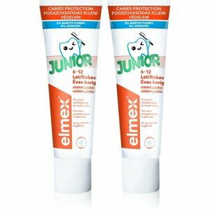 Elmex Junior 6-12 Years zubní pasta pro děti 2 x 75 ml obraz
