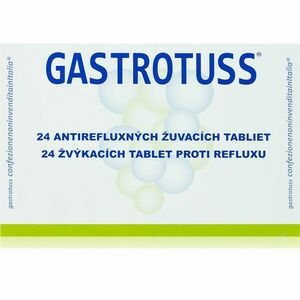 Gastrotuss Gastrotuss proti refluxu žvýkací tablety pro podporu trávení 24 tbl obraz