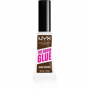 NYX Professional Makeup The Brow Glue gel na obočí odstín 04 Dark Brown 5 g obraz