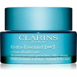 Clarins Hydra-Essentiel [HA²] Silky Cream hydratační a zpevňující denní krém s kyselinou hyaluronovou 50 ml obraz