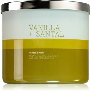 Bath & Body Works Vanilla & Santal vonná svíčka 411 g obraz