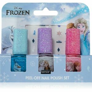 Disney Frozen Peel-off Nail Polish Set sada laků na nehty pro děti Blue, White, Pink 3x5 ml obraz