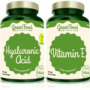 GreenFood Nutrition Hyaluronic Acid + Vitamin E sada (pro krásné vlasy a pokožku) obraz
