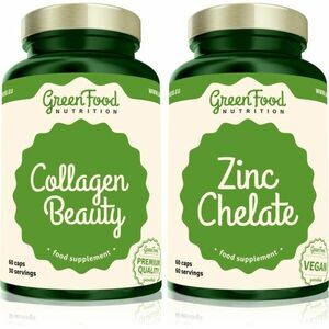 GreenFood Nutrition Collagen Beauty + Zinc Chelate sada (pro vlasy, nehty a pokožku) obraz