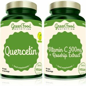 GreenFood Nutrition Quercetin + Vitamin C 500 mg sada (pro podporu imunitního systému) obraz