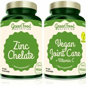 GreenFood Nutrition Vegan Joint Care with Vitamin C + Zinc Chelate sada (pro podporu zdraví pohybové soustavy) obraz