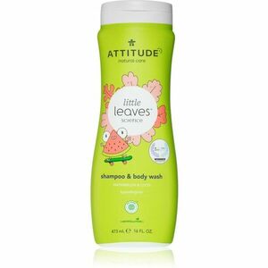 Attitude Little Leaves Watermelon & Coco dětský mycí gel a šampon 473 ml obraz