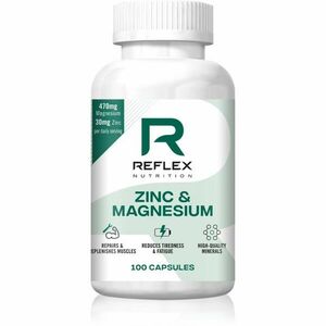 Reflex Nutrition Zinc & Magnesium kapsle pro správné fungování organismu 100 cps obraz