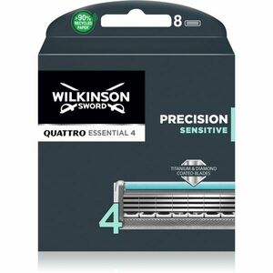 Wilkinson Sword Quattro Titanium Sensitive náhradní hlavice 8 ks obraz