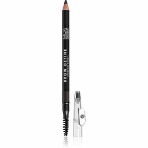 MUA Makeup Academy Brow Define dlouhotrvající tužka na obočí s kartáčkem odstín Dark Brown 1, 2 g obraz