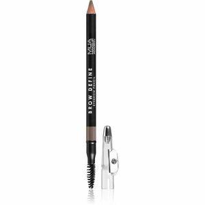 MUA Makeup Academy Brow Define dlouhotrvající tužka na obočí s kartáčkem odstín Light Brown 1, 2 g obraz