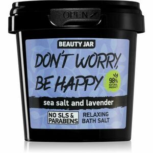 Beauty Jar Don't Worry, Be Happy relaxační sůl do koupele s vůní levandule 150 g obraz