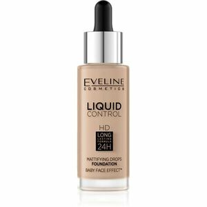 Eveline Cosmetics Liquid Control tekutý make-up s pipetou odstín 035 Natural Beige 32 ml obraz