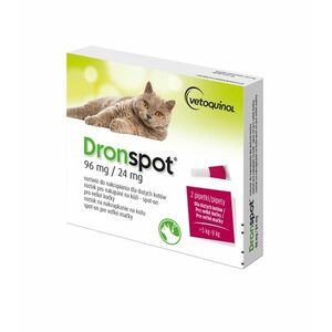 Dronspot 96 mg/24 mg pro velké kočky spot-on 2x1, 12 ml obraz