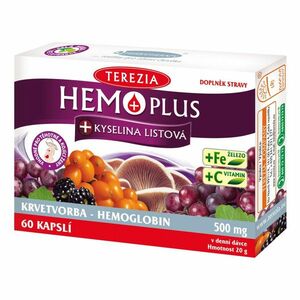 Terezia Hemoplus + kyselina listová 60 kapslí obraz