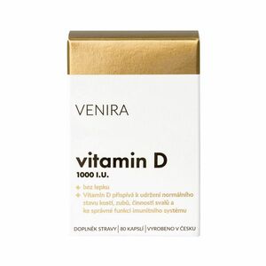 Venira Vitamin D 1000 I.U. 80 kapslí obraz