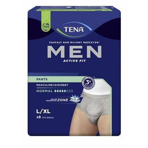 Tena Men Pants Normal L/XL inkontinenční kalhotky šedé 8 ks obraz