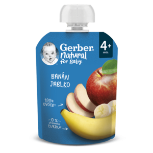 Gerber Natural Kapsička Banán/jablko 90 g obraz