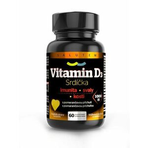 Salutem Vitamin D3 srdíčka 1000 IU 60 tablet obraz