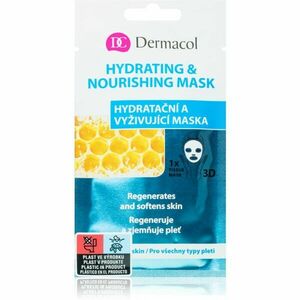 Dermacol Hydrating & Nourishing Mask textilní 3D hydratační a vyživující maska 15 ml obraz