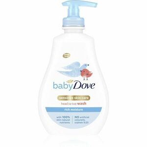 Dove Baby Rich Moisture mycí gel na tělo a vlasy 400 ml obraz
