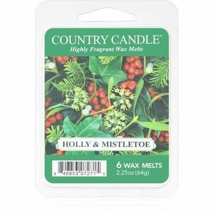 Country Candle Holly & Mistletoe vosk do aromalampy 64 g obraz