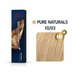 Wella Professionals Koleston Perfect Me+ Pure Naturals profesionální permanentní barva na vlasy 10/03 60 ml obraz