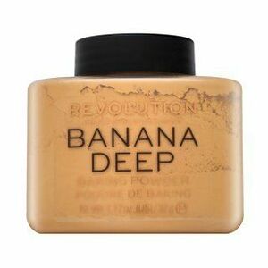 Makeup Revolution Baking Powder Banana Deep pudr pro sjednocenou a rozjasněnou pleť 32 g obraz