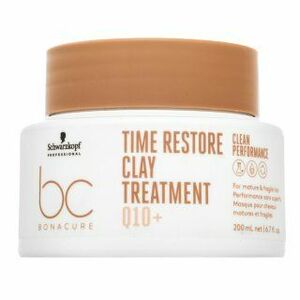 Schwarzkopf Professional BC Bonacure Time Restore Clay Treatment Q10+ vyživující maska pro zralé vlasy 200 ml obraz