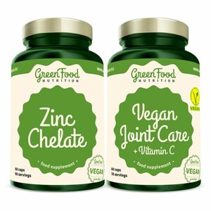 GREENFOOD NUTRITION Vegan joint care + vitamin C 60 tobolek + zinc chelate 60 tobolek obraz