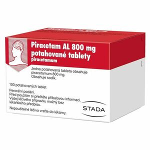 PIRACETAM AL 800 mg Potahované tablety 100 kusů obraz
