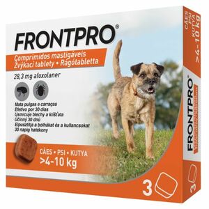 FRONTPRO® antiparazitární žvýkací tablety pro psy (4-10 kg) 28, 3 mg 3 kusy obraz