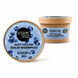 ORGANIC SHOP Tuhý šampon pro blond vlasy Borůvka a bambucké máslo 60 g obraz