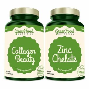 GREENFOOD NUTRITION Collagen beauty 60 kapslí + zinc chelate 60 kapslí obraz