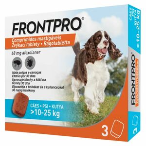 FRONTPRO® antiparazitární žvýkací tablety pro psy (10-25 kg) 68 mg 3 kusy obraz