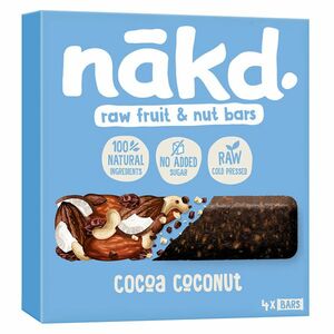NAKD Cocoa coconut raw tyčinky z ovoce a ořechů s kokosem 4 x 35 g obraz