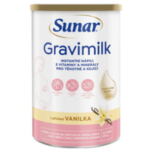 SUNAR Gravimilk s příchutí vanilky pro těhotné a kojící ženy 450 g obraz