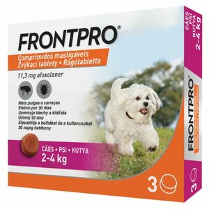 FRONTPRO® antiparazitární žvýkací tablety pro psy (2-4 kg) 11, 3 mg 3 kusy obraz