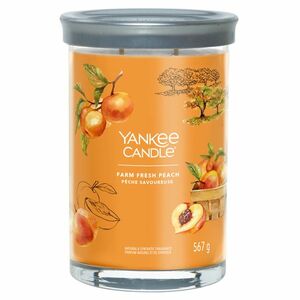 YANKEE CANDLE Signature Tumbler velký Farm Fresh Peach 567 g obraz