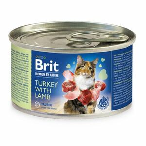 BRIT Premium by Nature Turkey with Lamb konzerva pro kočky 200 g obraz