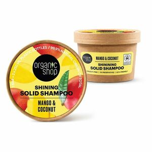 ORGANIC SHOP Tuhý šampon pro lesk vlasů Mango a kokos 60 g obraz