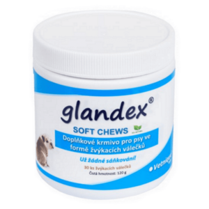 GLANDEX Soft chews žvýkací válečky pro psy a kočky 30 ks obraz