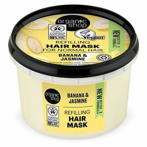 ORGANIC SHOP Vyživující maska pro normální vlasy Banán a jasmín 250 ml obraz
