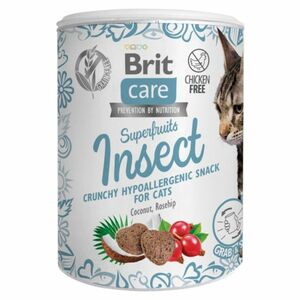 BRIT Care Superfruits Insect pamlsek s hmyzem kokosem a šípkem pro kočky 100 g obraz